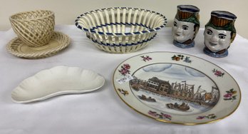 Seven Assorted Porcelain & Ceramics, Leedsware