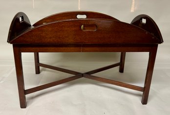 Large Chippendale Style Butler Tray Table