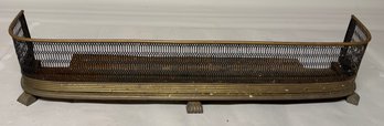 Pierced Brass Fireplace Fender