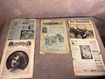 Collection Of Late 19th Century American Magazines And Newspapers
