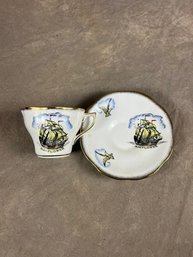 Rosina China Antique Royal Standard Mayflower Teacup And Saucer Set