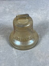 Collectable Glass Liberty Bell Penny Bank