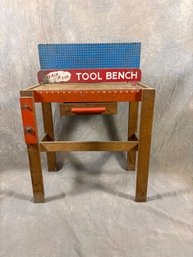 Vintage Childrens Wooden Toy Bench
