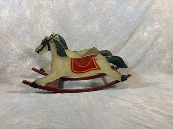 Vintage Handmade Wooden Rocking Horse