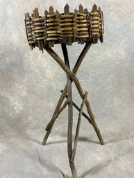 Adirondack Twig Planter Stand