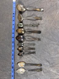 10 Assorted Plated Spoons