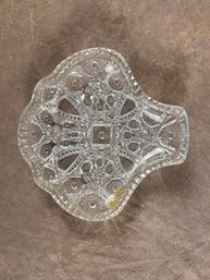 Cut Or Pressed Glass Small Dish