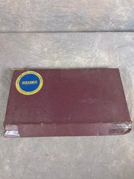 Old Scrabble Game With Pieces And Board