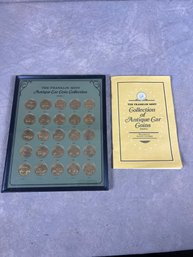 The Franklin Mint Antique Car Coin Collection And Matching Booklet