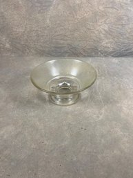 Vintage Glass Footed Bowl
