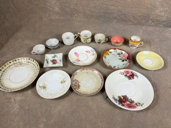 Large Group Of Cups, Mugs, And Varying Plates, Varying In Origins