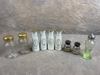 Nine Vintage Assorted Salt And Pepper Shakers