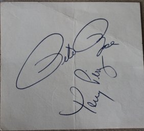 Authentic Pete Rose & Tony Perez Autographs Beckett COA