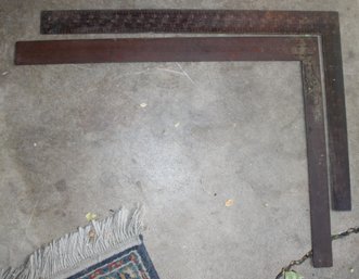 2 Large Metal Squares--No Shipping