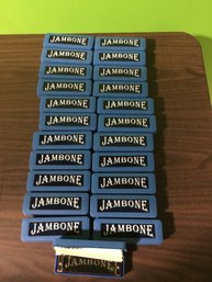 Lot Of 23 Jambone Harmonicas