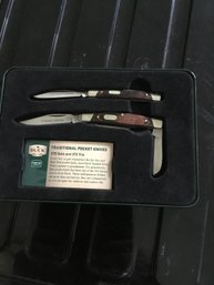 Set Of Collectors Buck Knives As Pictured
