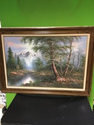 3-D Artwork On Canvas As Pictured 31 X 43 Overall