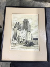 16x21 Print Behind Glass Signed By Artist