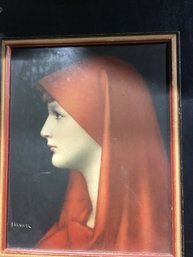 Print Of Woman Behind Glass 9x11